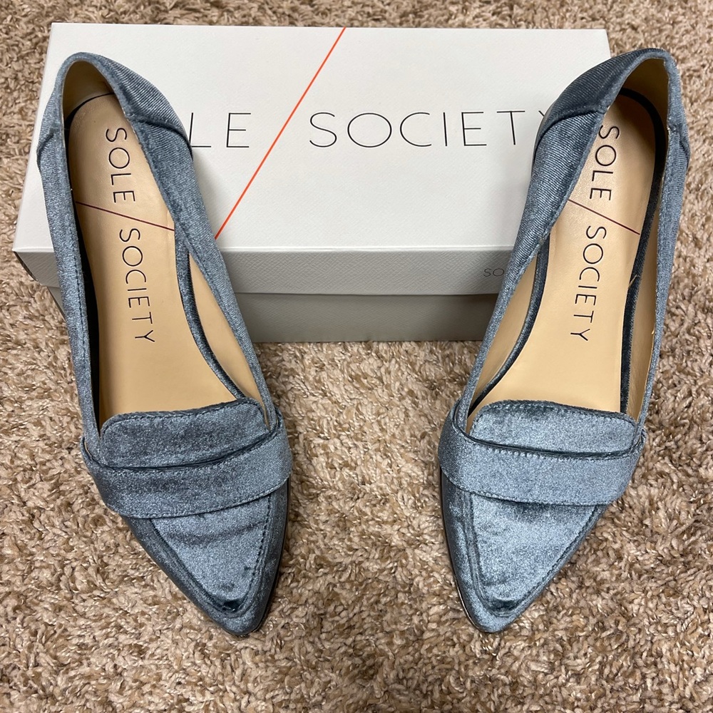 Sole Society velvet flats